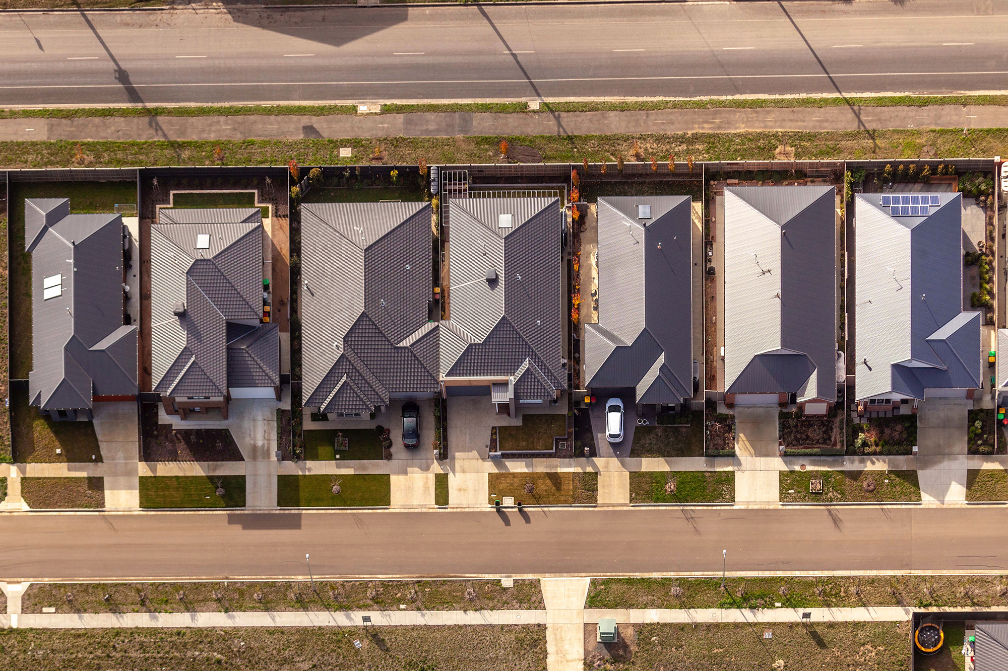 Aerial View of Residential Homes in Melbourne