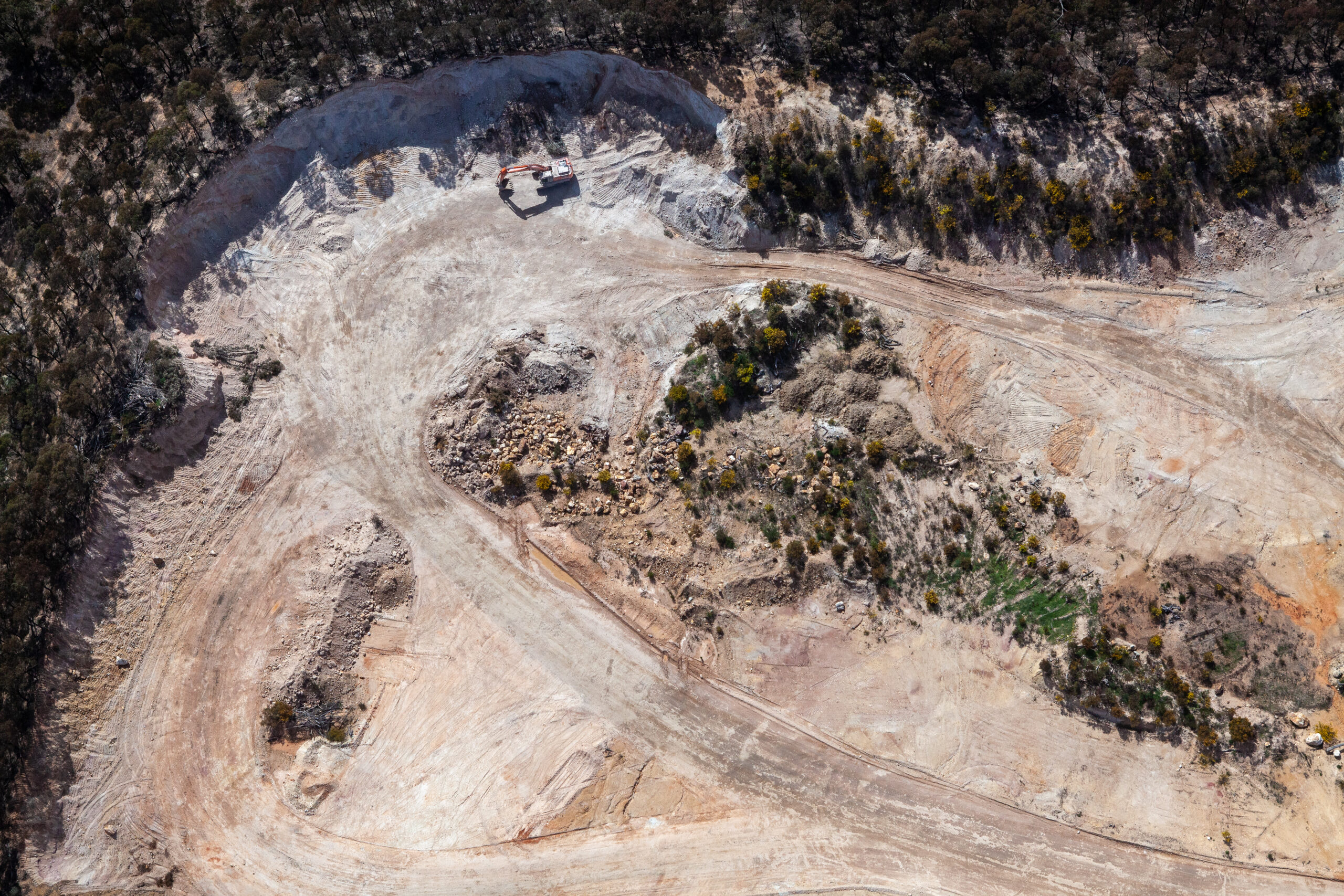 Aerial photography large scale Melbourne property development project